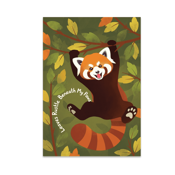 Agile Red Panda Wall Decor - Animal Lover - 13x19 Poster Print