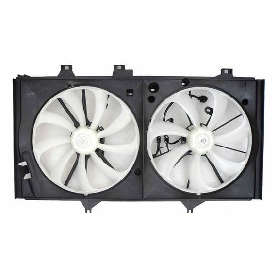 Agility Auto Parts 6010087 Dual Radiator and Condenser Fan Assembly for Toyota Specific Models