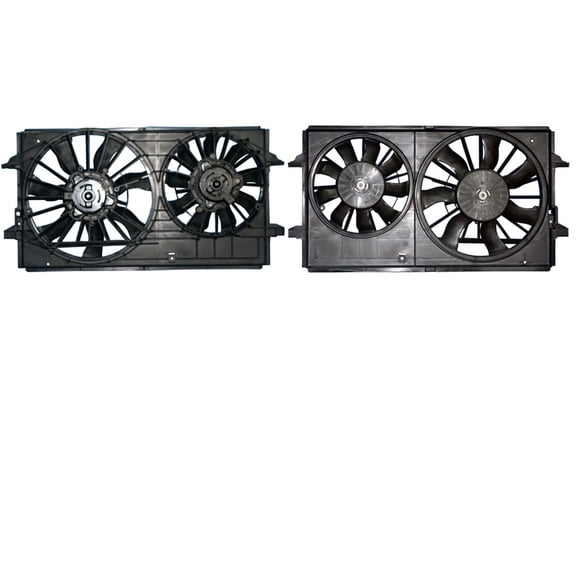 Agility Auto Parts 6016125 Dual Radiator and Condenser Fan Assembly for GM Specific Models Fits select: 2004-2011 CHEVROLET MALIBU, 2005-2010 PONTIAC G6