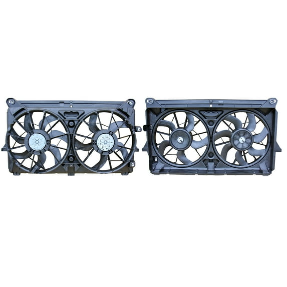 Agility Auto Parts 6016156 Dual Radiator and Condenser Fan Assembly for Cadillac, Chevrolet, GMC Specific Models Fits select: 2008-2013 CHEVROLET SILVERADO, 2008-2013 GMC SIERRA