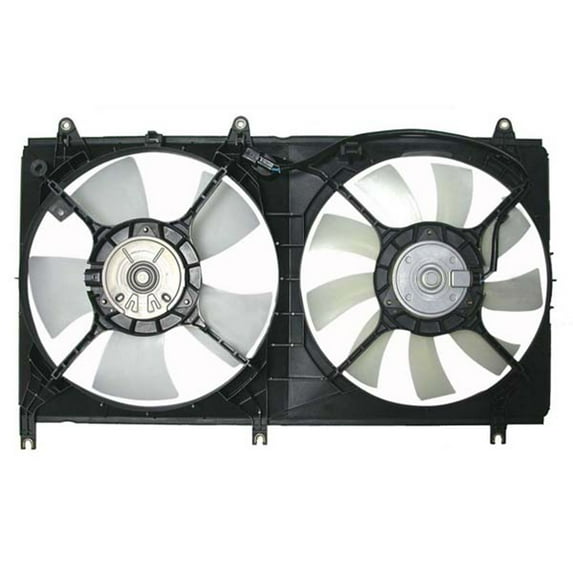 Agility Auto Parts 6026111 Dual Radiator and Condenser Fan Assembly for Mitsubishi Models