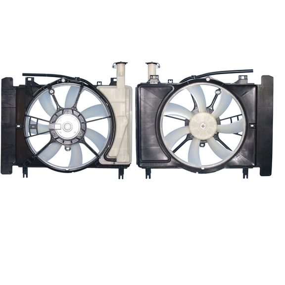 Agility Auto Parts 6034148 Dual Radiator and Condenser Fan Assembly for Scion, Toyota Models Fits select: 2007-2015 TOYOTA YARIS, 2008-2014 TOYOTA SCION XD