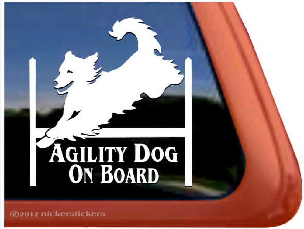 Agility Dog On Board High Quality Vinyl Golden Retriever Window Decal