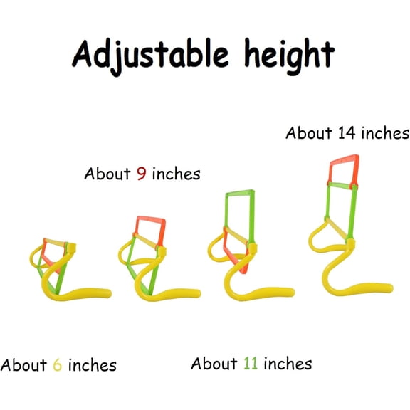 Agility Hurdles, Adjustable Training Hurdles with 4 Heights and 3 High Visibility Colors for Soccer, Agility and Fitness Training$$Sport & Recreation Other