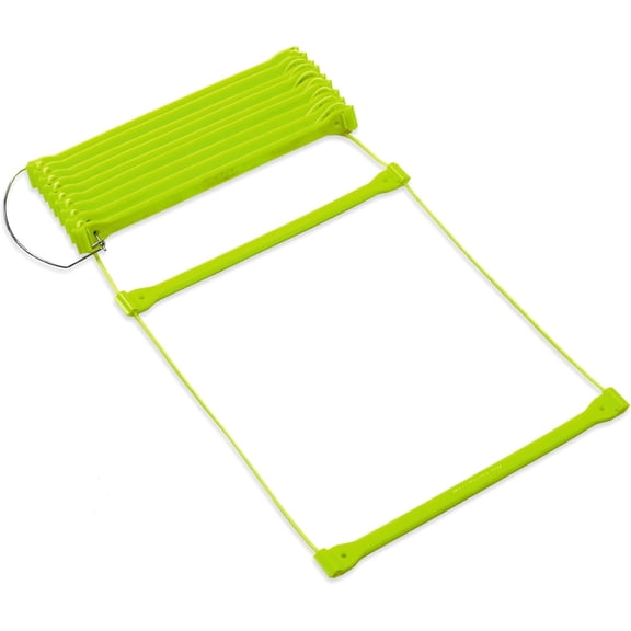 Agility Ladder - Adjustable Speed & Footwork Trainer | Flat anti-trip rungs, Change spacing per drill, Sprint & coordination work, Carry bag, Turf, grass or gym, All levels