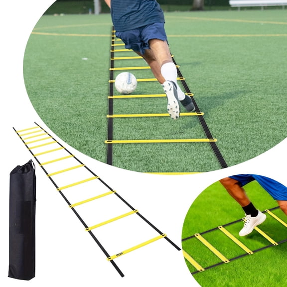 Agility Ladder for Football and Basketball Training, Enhance Footwork and Plyometrics for Athletes, High Performance Fitness Speed Ladder for Agility Drills and Sports Conditioning