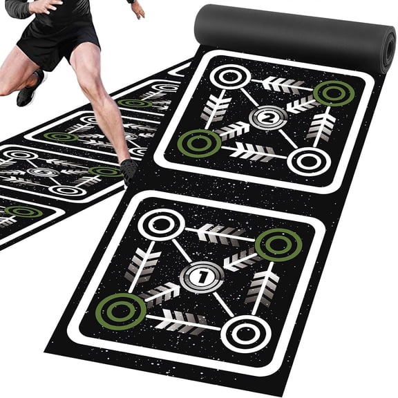Agility Ladder Mat 11.9 ft X 1.3 ft Agility Ladder Pad Agility Equipment Agility Workout Ladder Mat for Soccer Football Tennis Boxing