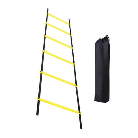 Agility Ladder Speed Ladder Soccer Balance Basketball Footwork Training, Football Speed Training Equipment with Carry Bag for Rugby Home Gym 300cm 6 Sections
