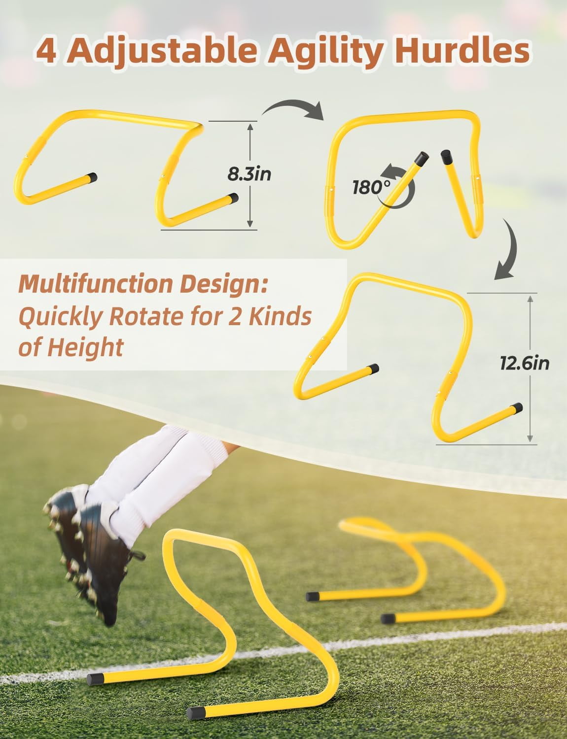Agility Ladder & Training Equipment Set | Speed Ladder, Hurdles ...