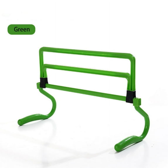 Agility Ladder Training Hurdle Cylinder Hurdle Barrier Adjustable Soccer Obstacle Rack Pole Logo Bar Football Training Equipment (1PCS Green)