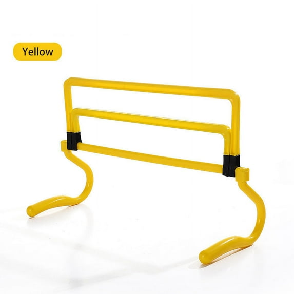 Agility Ladder Training Hurdle Cylinder Hurdle Barrier Adjustable Soccer Obstacle Rack Pole Logo Bar Football Training Equipment (1PCS Yellow)