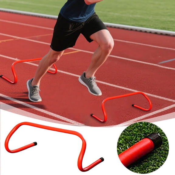 Agility Ladder Training Hurdles Set for Youth Adult Football Workout, 42x17x15 cm, Orange