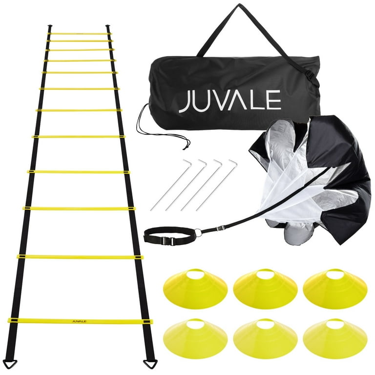 Agility Ladder Workout Equipment with 6 Speed Training Cones and