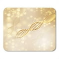 thumbnail image 1 of Aging Product Golden DNA Structure Beauty Skin Care Luxury Cosmetics Concept Helix Science Mousepad Mouse Pad Mouse Mat 9x10 inch, 1 of 3