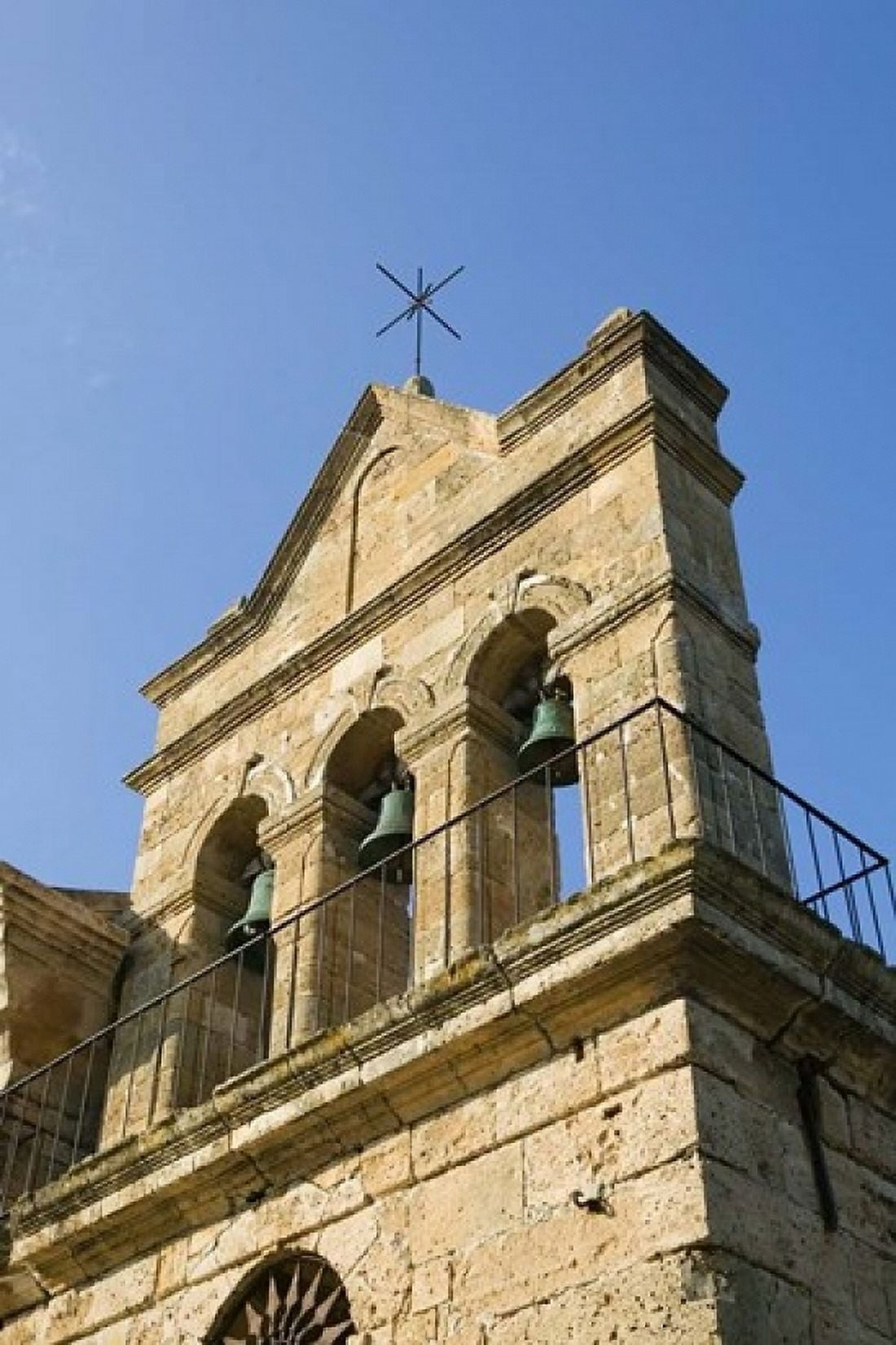 Agios Nikolaos Church Bell Tower Zakynthos Ionian Islands Greece Canvas Art - Walter Bibikow DanitaDelimont (24 x 36)