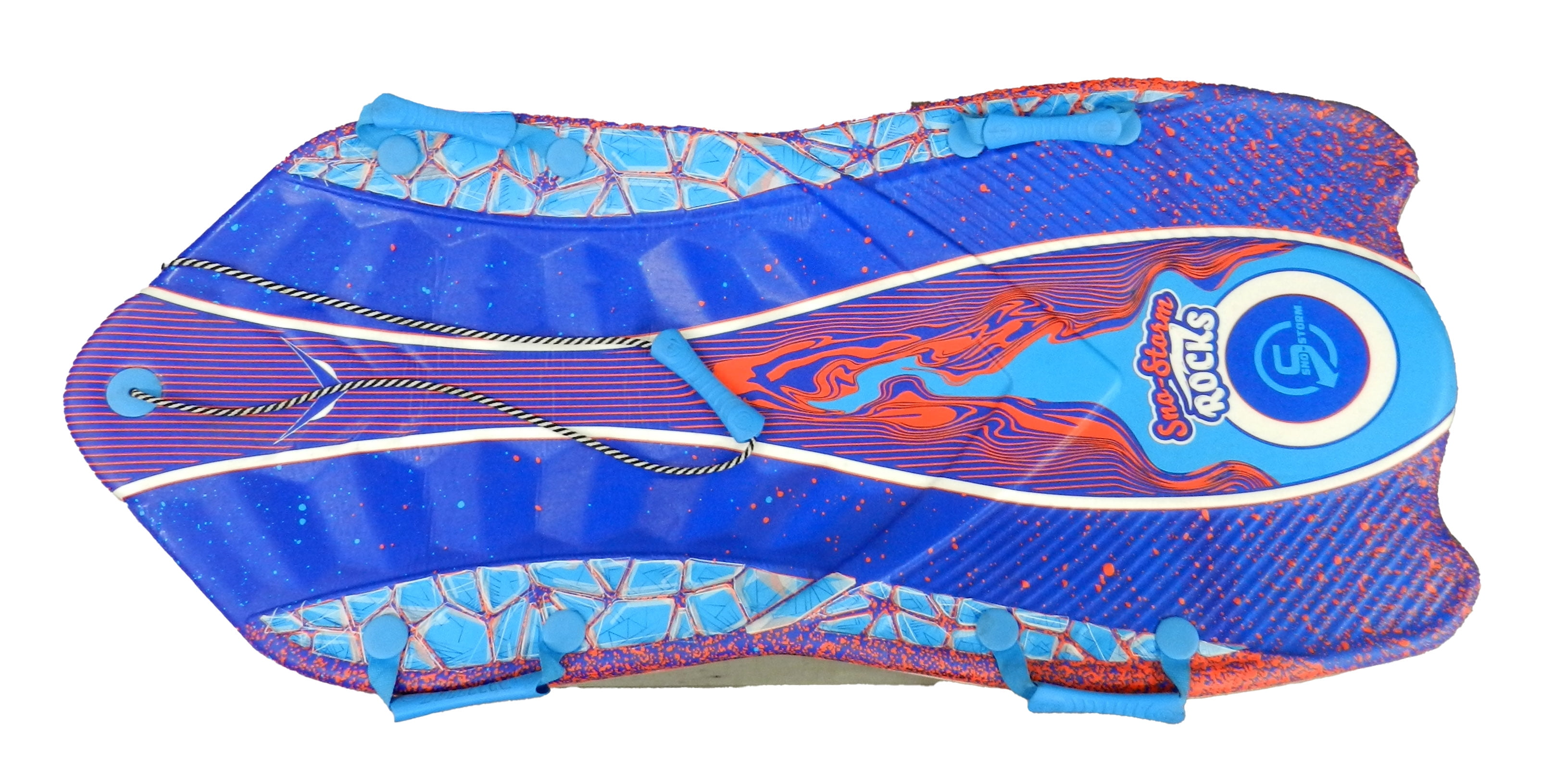 Agit Vipernex SnoStorm Rocks 50 Inch 2 Seater Snow Sled with Handles