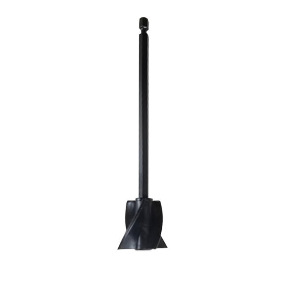 Agitator Paddle Drill Bit for Mixing Viscous Liquids, Durable ABS Material, Easy Installation, Compatible with Low RPM Drills Black
