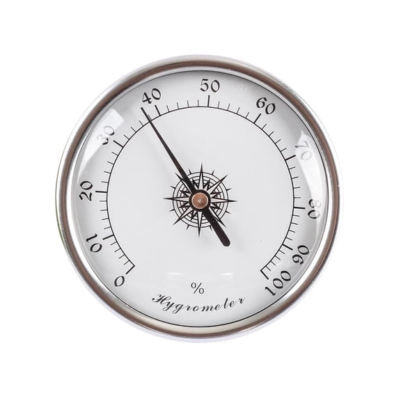 Agiufgs 2.83 Inch Metal Alloy Wall Barometer, Hygrometer & Thermometer, Monitor Indoor Air Quality for Gardeners