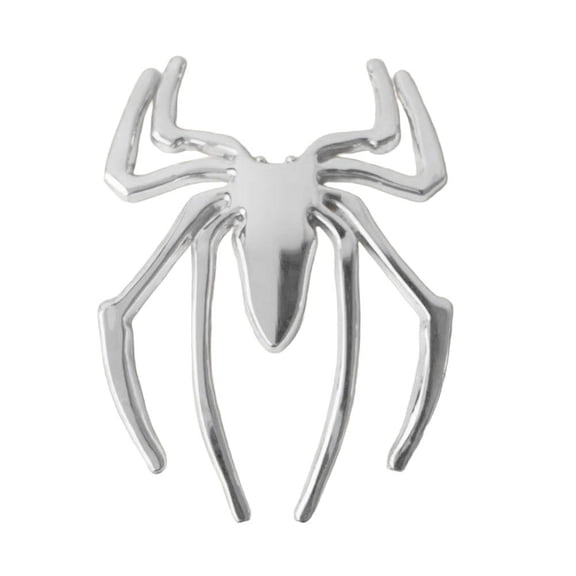 Agiufgs 3D Metal Spider Car, Customize Emblem Decoration with Car Accessory Design, for Car Auto Badge Setup, Black
