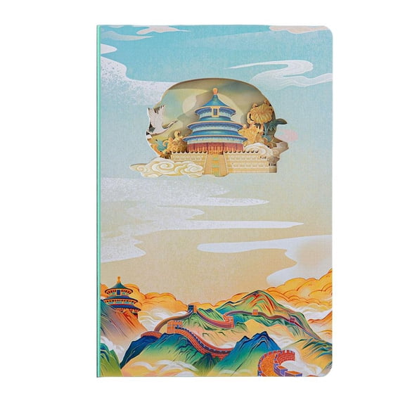 Agiufgs 3D Hollow Notebook 8.35 in, 3D Engraved Art Design with 120 Pages, for Journaling and Creative Writing Setup and Daily Use, A