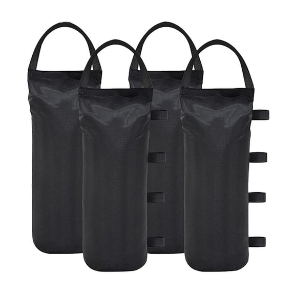 Agiufgs 4 Pack Sand Weight Bags 4, Heavy Duty Oxford Cloth with Hook&loop Straps, for Canopy Tent Gazebo Sun Shade Stabilization, Multicolor
