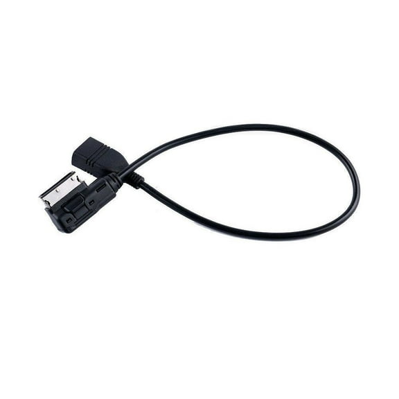 Agiufgs Ami USB Cable 10.6 in Car Accessory, Connects Ami Interface Devices, for Car Music System and Charging, Black, One Size