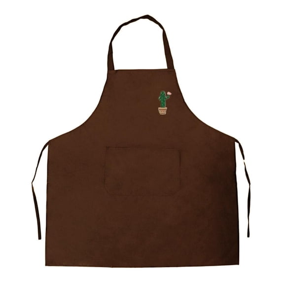 Agiufgs Apron PVC, Adjustable Belt with Front Pockets, for Kitchen Cooking Gardening Crafting Setup and Daily Use, Black