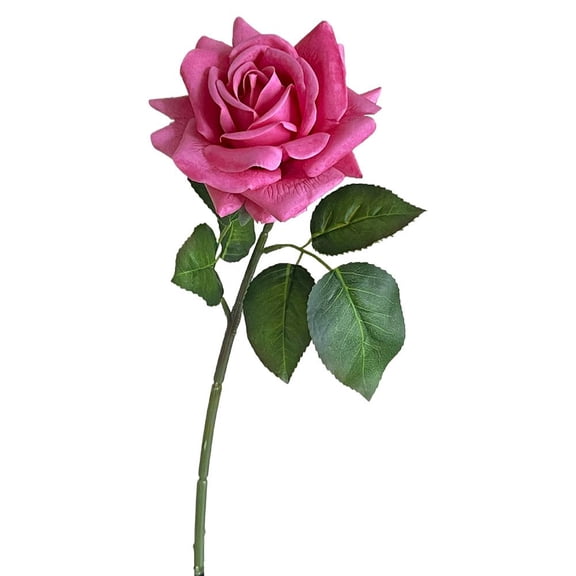 Agiufgs Artificial Rose 16.5 in 4.7 in, Moist Feel Realistic Touch, for Home Decor Wedding Centerpieces Bouquets, Rose Red
