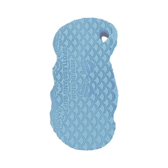 Agiufgs Bath Sponge 14 X 7.3 X 0.79 in Body Shower, Softens Quickly When Wet, for Shower and Bath Use Setup and Daily Use, Blue
