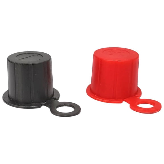 Agiufgs Battery Terminal Protector Cover, Negative Ion Battery Cover and Terminal, for Automotive Battery Protection Setup, Black