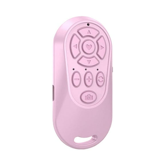 Agiufgs Bluetooth Selfie Remote Control, Photo Zoom and Shutter Control, for Android and Ios Smartphones Setup and Daily, Pink