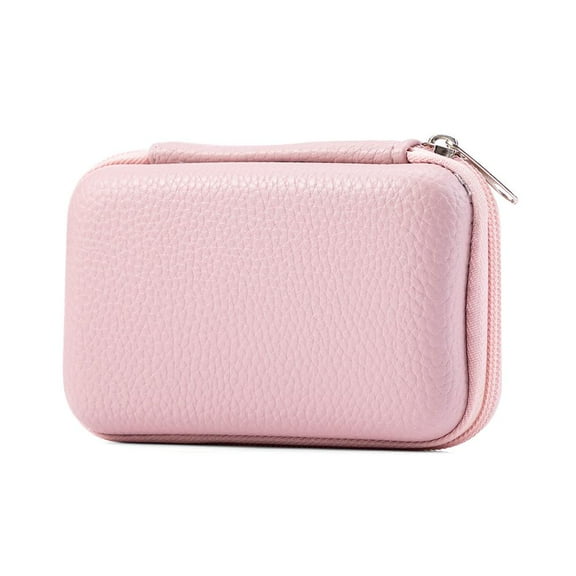Agiufgs Camera Storage Box Eva, Shock-Resistant and Water-Resistant with Camera Accessory Pouch, for Travel and Outdoor, Pink