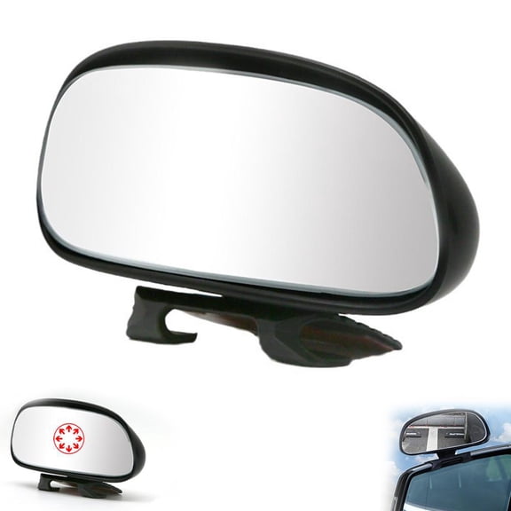 Agiufgs Car Blind Spot Mirrors 2 Pack Auxiliary, Expand Driving Field of Vision, for Safer Lane Changes and Reversing, Multicolor, 1pcs