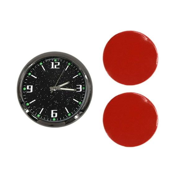 Agiufgs Car Clock 1.57 in Waterproof, Luminous Pointer and Button Backlit Screen, for Dashboard Auto Interior Display Use, Multicolor, One Size