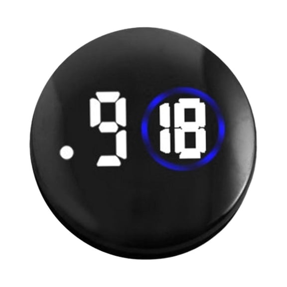 Agiufgs Car Clock ABS Dashboard, Touch-Sensitive LED Display with LED Clock Design, for Dashboard Mounted Time, White