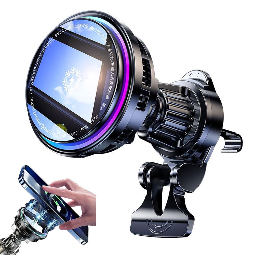 Agiufgs Car Phone Mount Wireless Charger, Automatic Cooling and ...