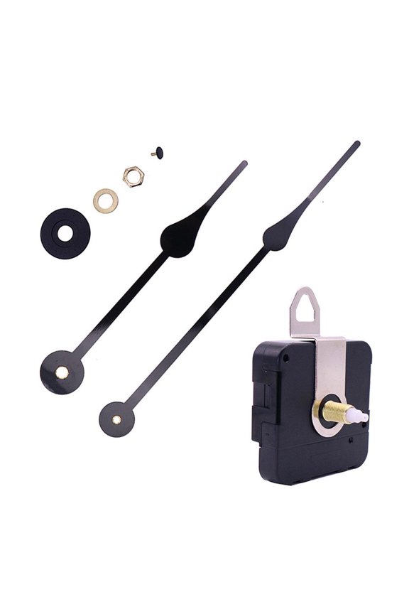 Clock Movement Black Battery Operated Silent, Efficient and Accurate Time Display, for Wall Clocks and Digital, Black, 1pcs