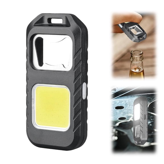 Agiufgs Cob Work Light 3000K-6500K, Magnetic Hands-Free Operation, for Car Repairs Camping Emergency Setup and Daily Use, Black, 1pcs