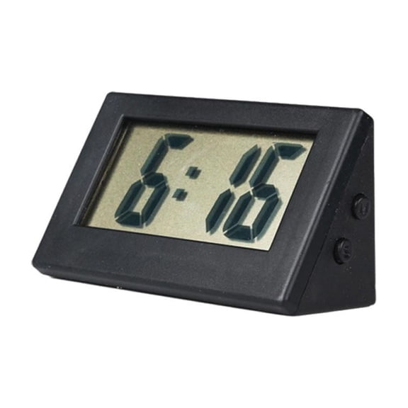 Agiufgs Desktop Digital Clock ABS, Clear LED Display with Timer, for Bedroom Classroom Kitchen Bathroom Setup and Daily Use, Black