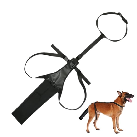 Agiufgs Dog Tail Protector Oxford, Open Design for Ventilation and Wound Monitoring, for Dogs Recovering From Surgery, Black