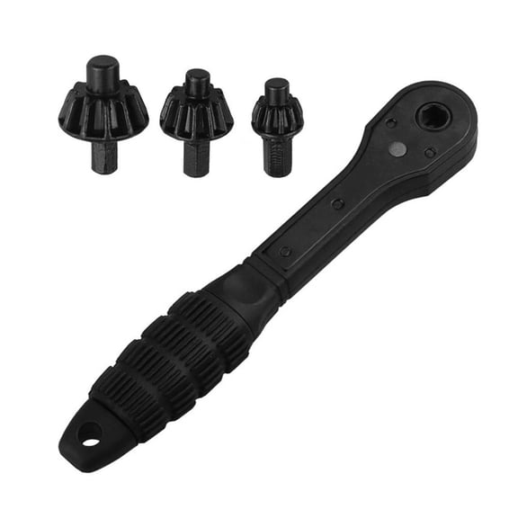 Agiufgs Drill Chuck Key Set 5.9 in, Ratcheting Mechanism for Quick Bit Changes, for Tightening and Loosening Drill Chucks, Black, One Size