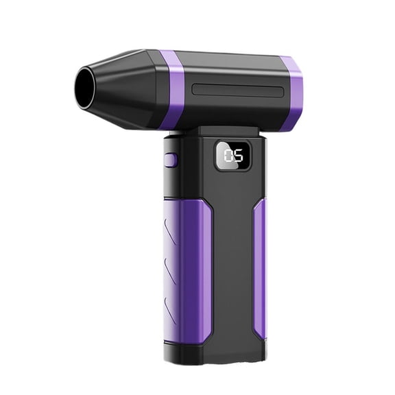 Agiufgs Electric Blower 150 000 Rpm Cordless, 5 Speed Settings Reusable, for Cleaning Dust and Debris Setup and Daily Use, Purple