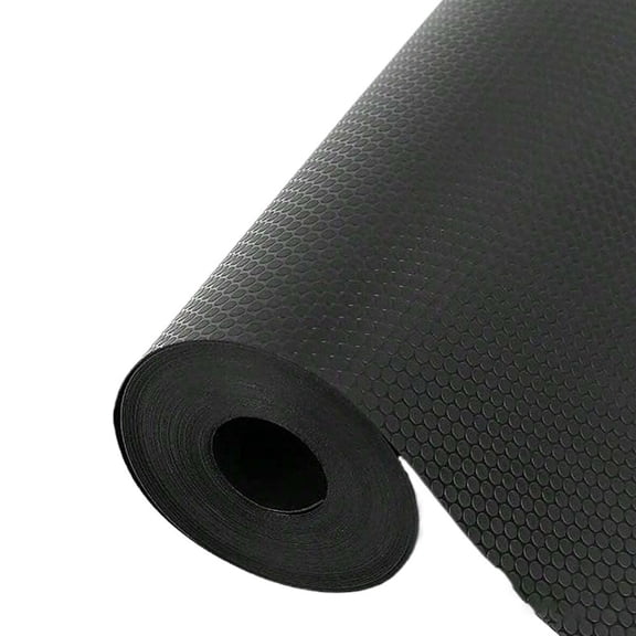 Agiufgs Eva Shelf Liner 11.8 in X 39.4 in, Waterproof and Oilproof Protection, for Cabinets Drawers and Wire Shelves, Black