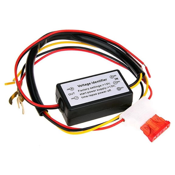 Agiufgs LED Daytime Running Light Controller 12-18V, Auto on Off with 15s Delay, for Car LED Drl Wiring Setup and Daily Use, Black, One Size