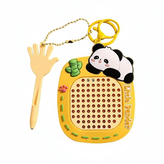 Agiufgs Magnetic Maze Puzzle Plastic, Pen Drawing and Maze Brain Training, for Travel Car Ride and Classroom Learning, Yellow