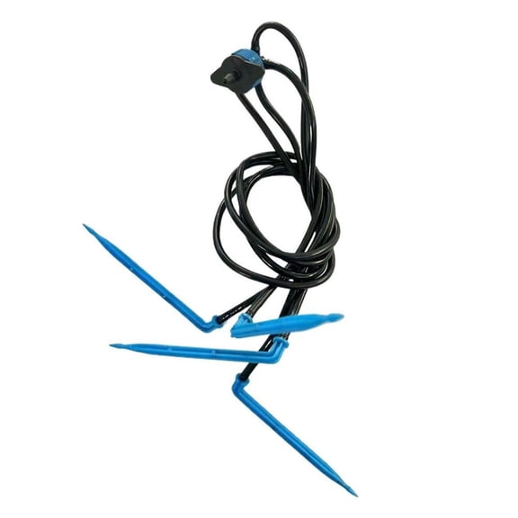 Agiufgs Micro Drip Irrigation Kit 4-Way, Delivers Water to Four Points Simultaneously, for Garden Beds and Potted Plants, Blue, 1set