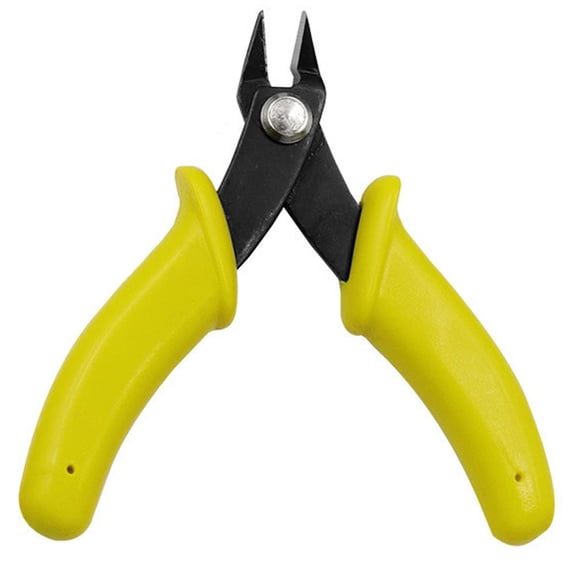 Agiufgs Mini Wire Snips High, Precision Cutting with Spring-Loaded Action, for Trimming Electronic Component Leads, Yellow