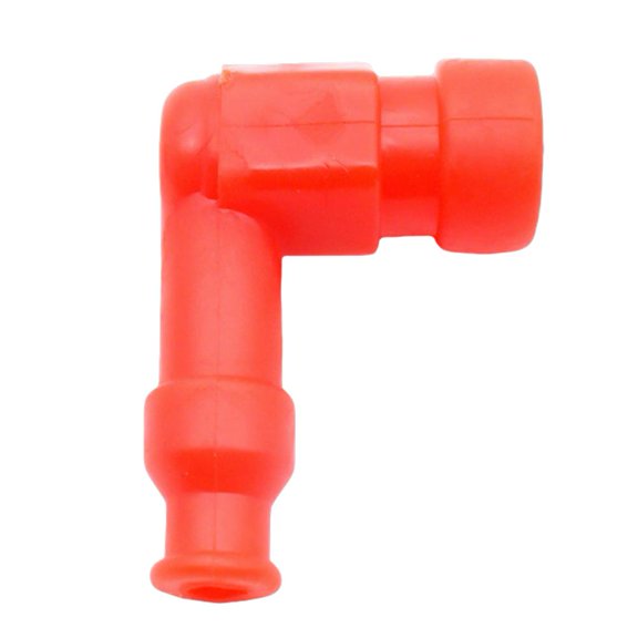 Agiufgs Spark Plug Silicone, Enhanced Ignition with Copper Resistor, for Motorcycle Ignition System Protection Setup, Red