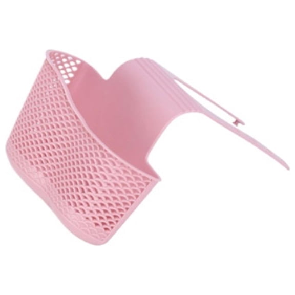 Agiufgs Over the Sink Dish, Adjustable Hanging Design with Quick Drainage, for Bathroom or Kitchen Organization Setup, Pink