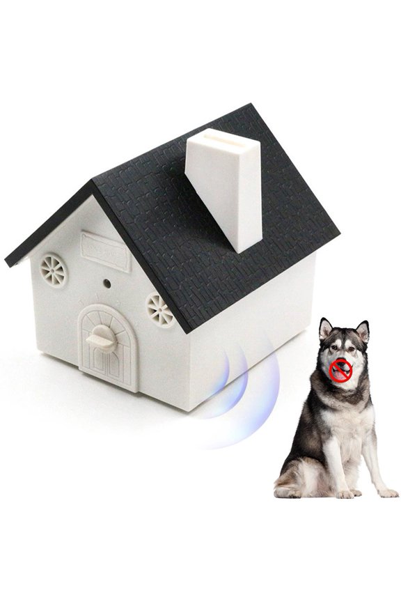 Pet Bark Deterrent ABS, Ultrasonic Sound Emitter with Anti Barking Device Design, for Dog Training Indoor Outdoor, Black